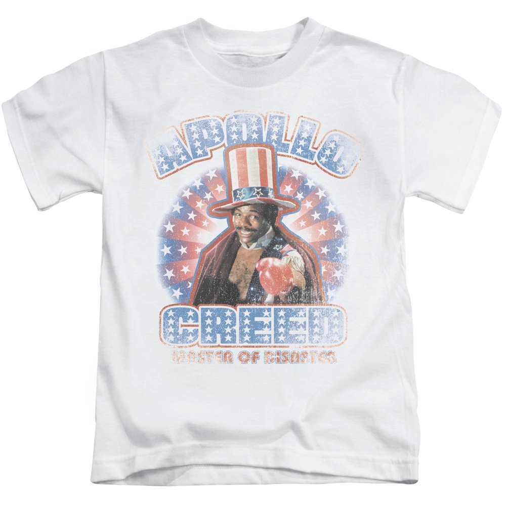 Rocky Boys T-Shirt | Apollo Creed Inspired American Flag White Tee | Casual Wear & Movie Fan Gift