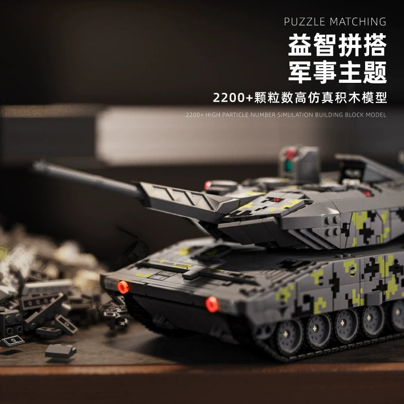 2235 pcs 12GO 96001 KF51 Panther Building Blocks Set - Military Tank Model Kit for Adults & Kids - Perfect for Collectors, DIY Projects and War-Themed Displays