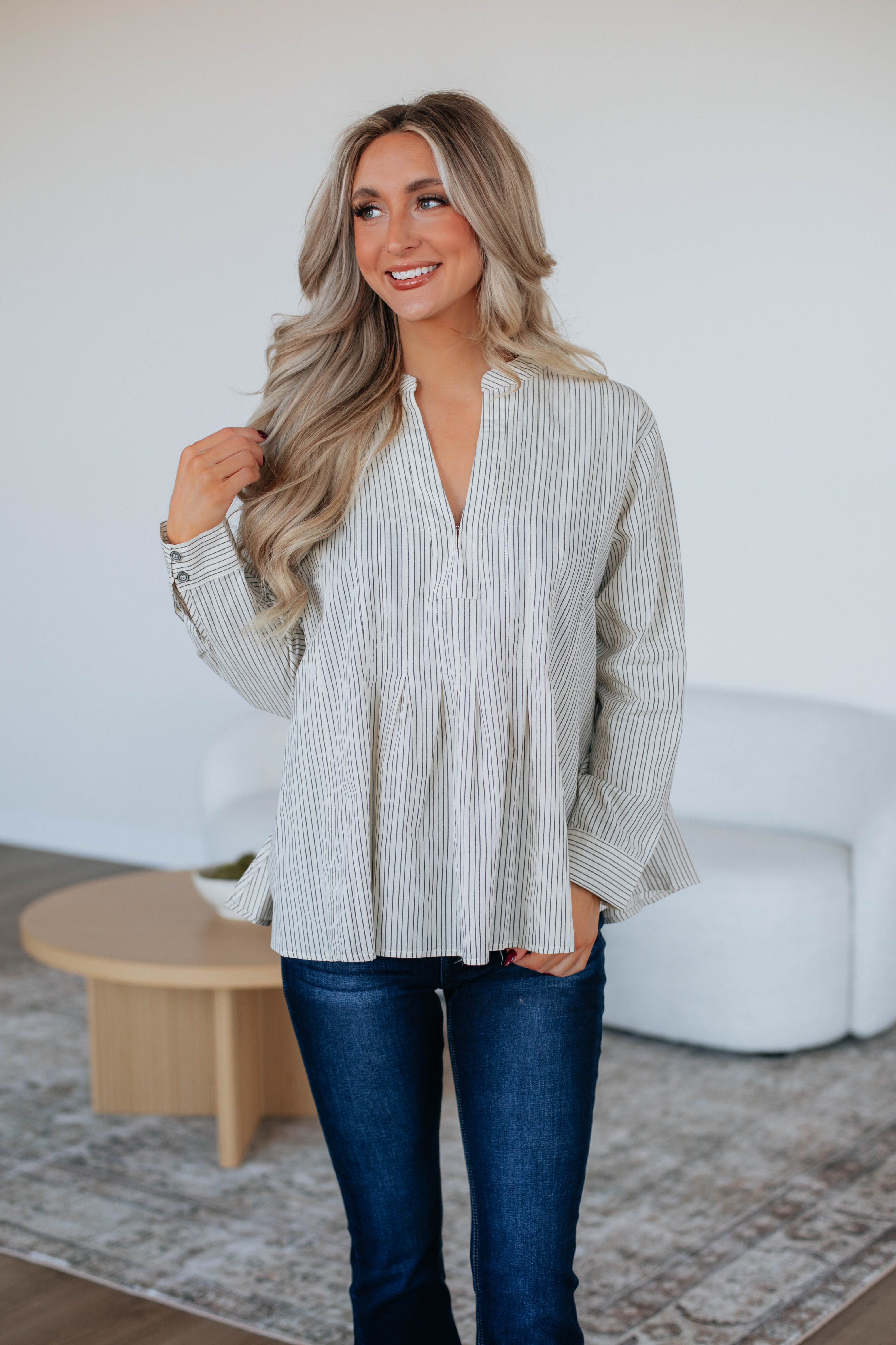 Alecia Striped Women's T-Shirt - Soft Cotton Casual Tee for Everyday Wear | Perfect for Work, Outings & Layering