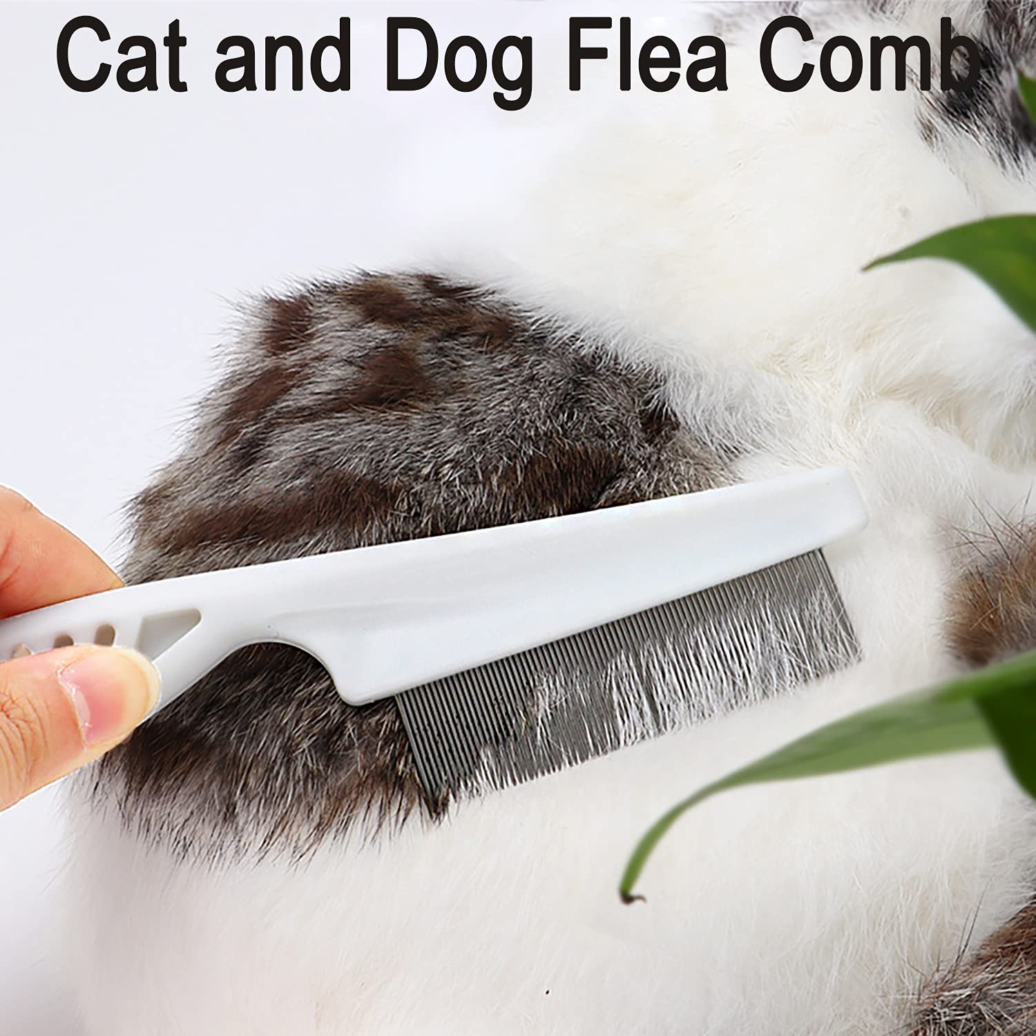 Double Sided Undercoat Rake Comb for Dogs & Cats - Professional Pet Grooming Tool for Shedding, Dematting & Flea Removal (16 Tooth, Blue) - Perfect for Home Grooming & Pet Spa Sessions