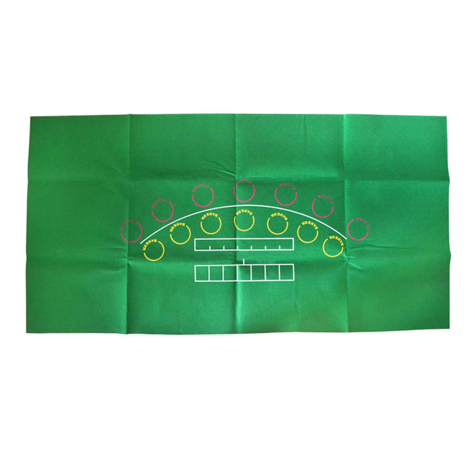 Portable Poker Table Top 180x90cm - Baccarat & Casino Game Mat with Non-Woven Felt Surface | Perfect for Home Poker Nights, Casino Parties & Card Game Gatherings
