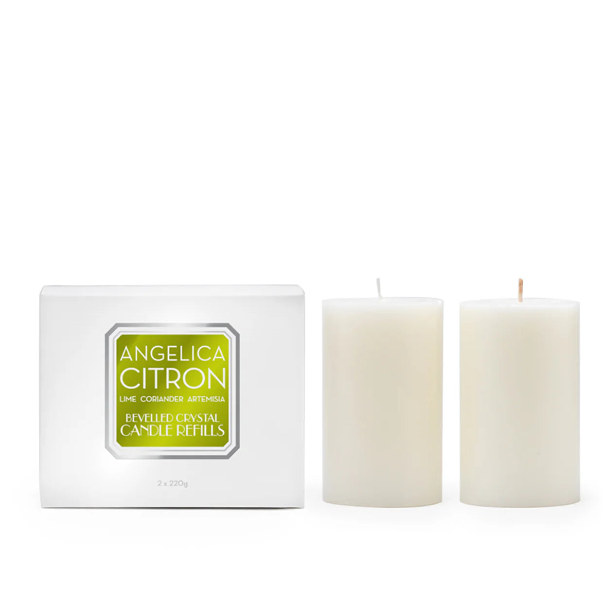 Abode Aroma Angelica Citron 220g Candle Refill - Premium Scented Wax for Home, Office & Spa Relaxation