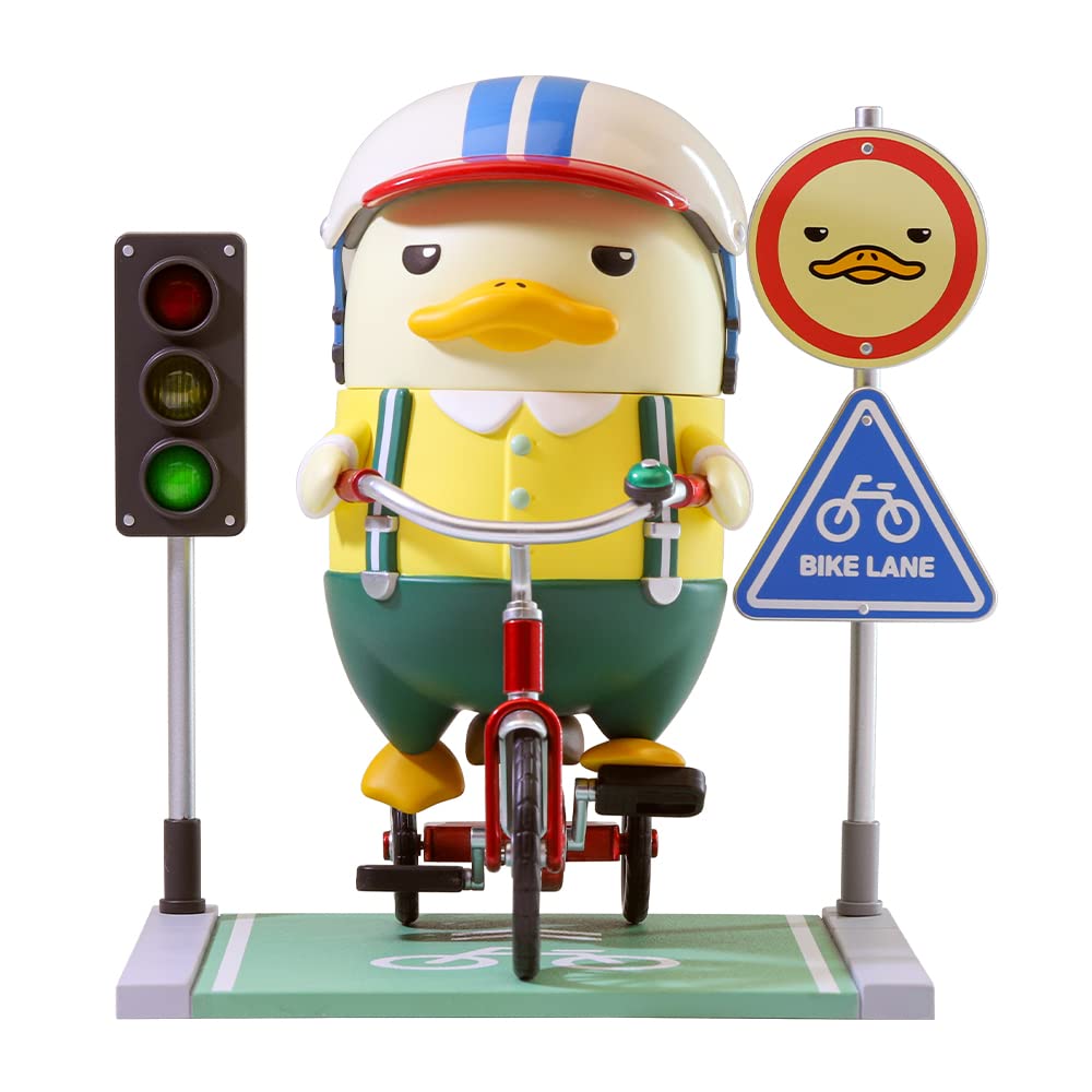 POP MART Tricycle Duckoo Exclusive Action Figure Collectible Toy - Cute Art Toy for Christmas Birthday Party Gifts | Perfect for Home Decoration, Office Desk Display & Anime Collections