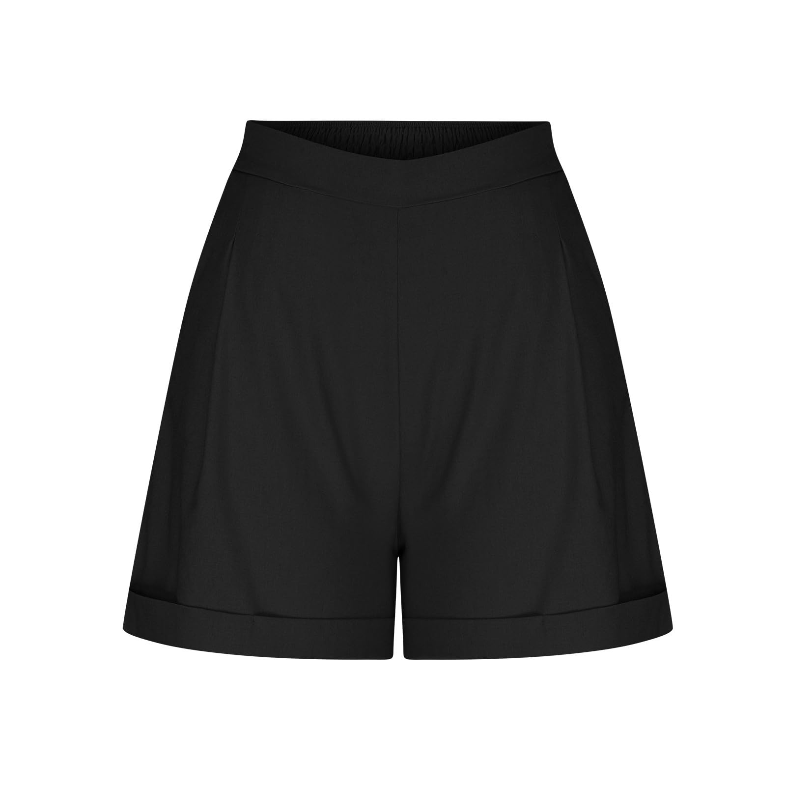 Women's Cotton Linen High Waist Lounge Shorts - Comfy Summer Casual Wear for Home & Travel