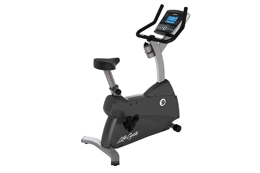 Life Fitness C1 Lifecycle Upright Exercise Bike - Commercial Grade Indoor Cycling Bike for Home & Gym Use - Perfect for Cardio Workouts & Weight Loss Training