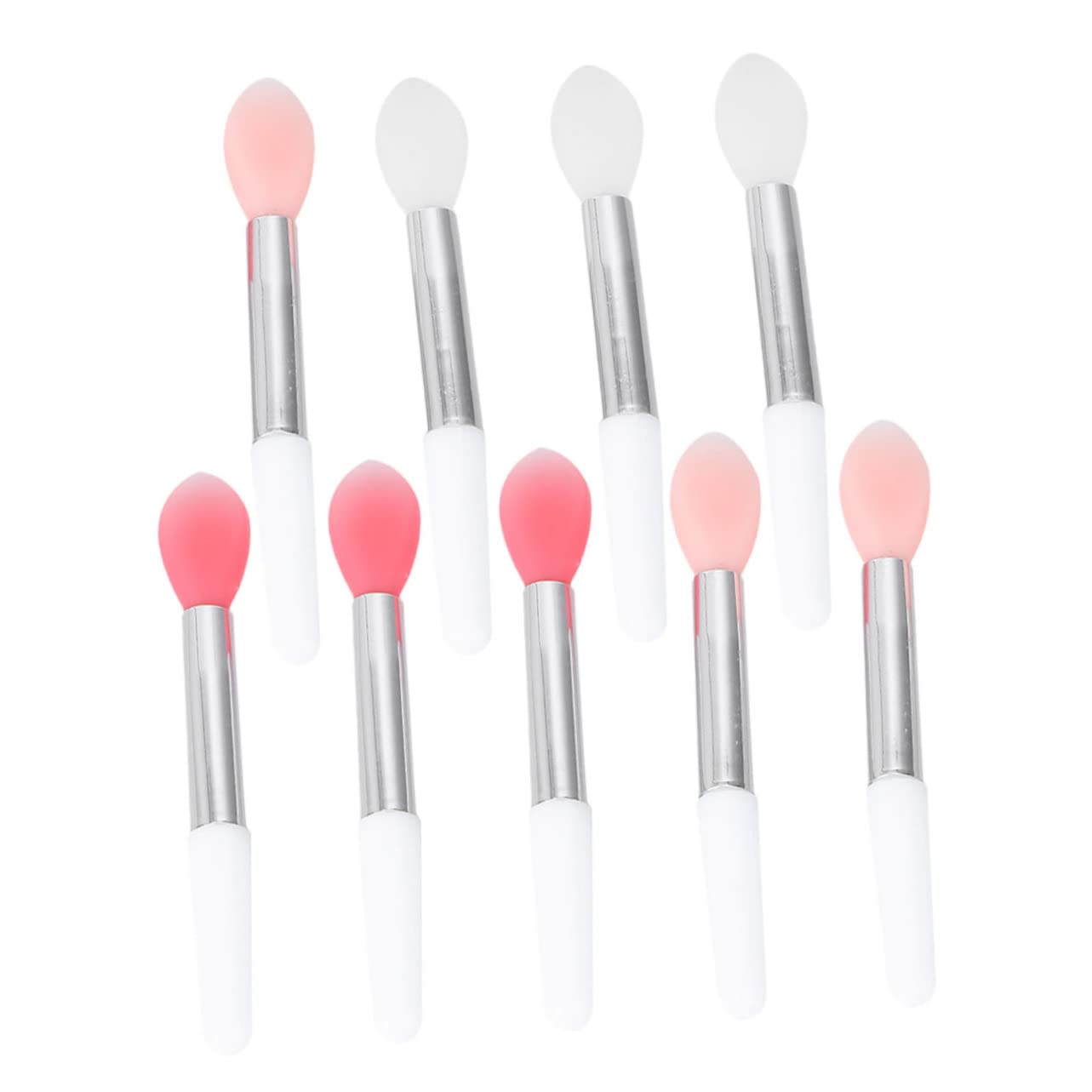 Minkissy 9pcs Silicone Lip Brush Set - for Makeup, Nursing & Cosmetic Care