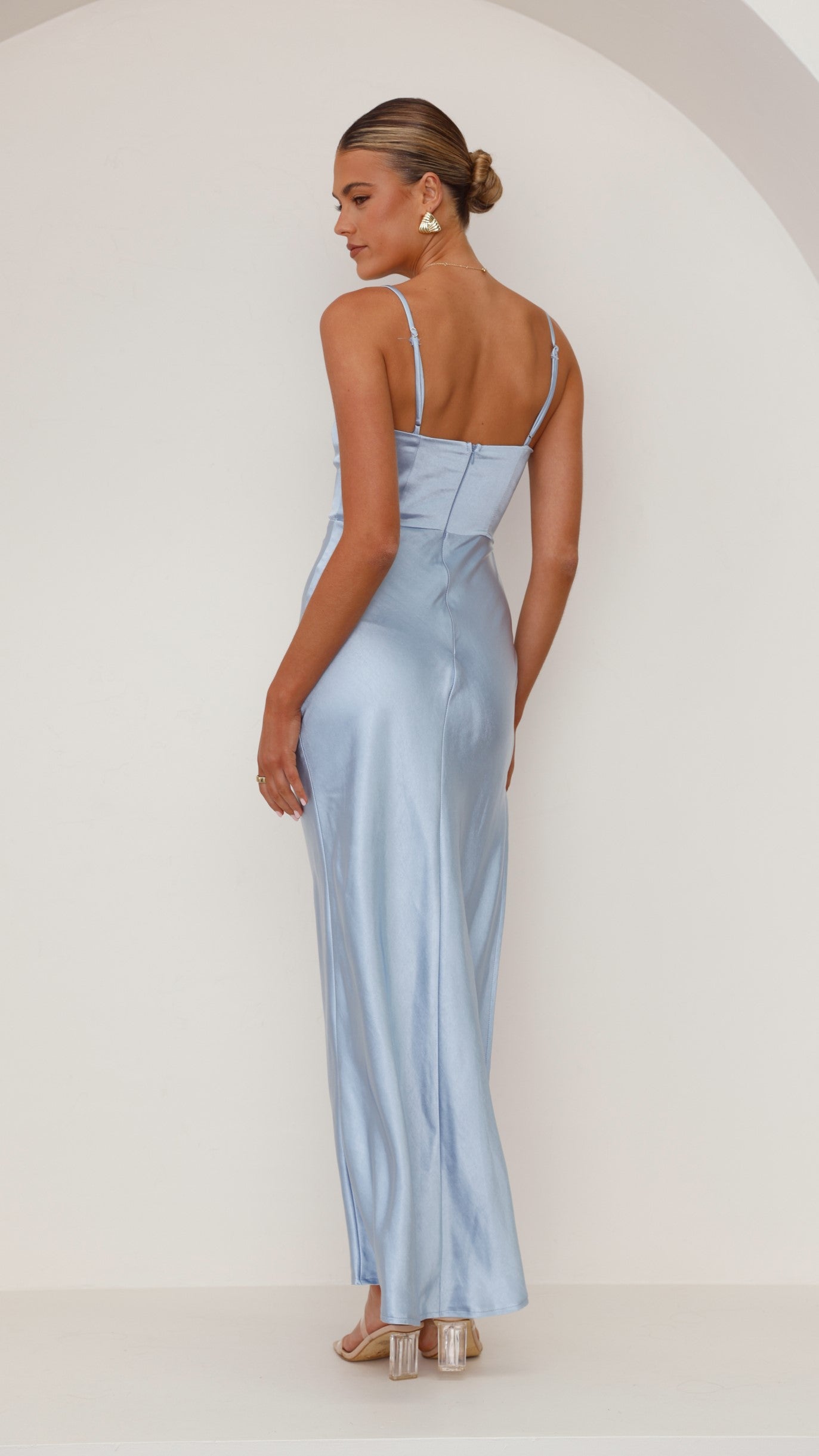 Ava Maxi Dress for Women - Flowy Long Summer Dress in Blue | Perfect for Beach, Vacation, and Casual Wear