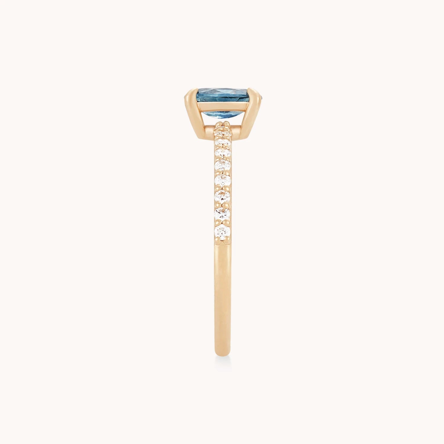 Unique Sapphire Blue Oval Ring – Handcrafted One-of-a-Kind Jewelry for Women | Perfect for Weddings, Anniversaries & Special Occasions