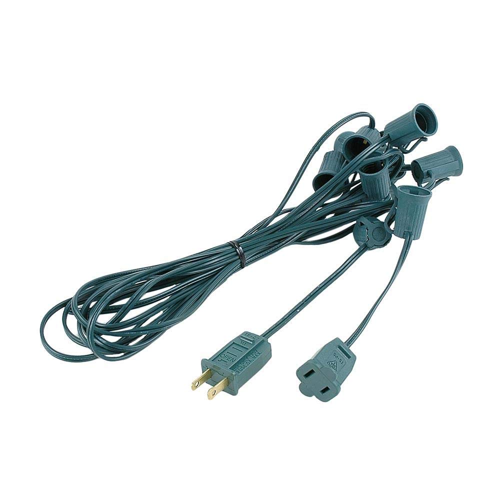 20ft C9 Outdoor Christmas String Lights with Green Wire - 24