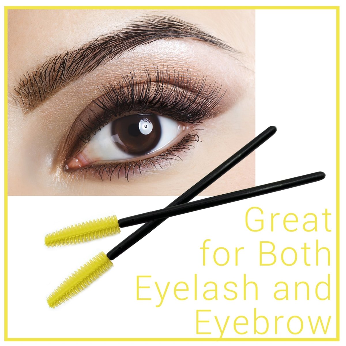 Professional Silicone Eyelash Brush - Mascara Applicator Wand for Voluminous Lashes | Perfect for Makeup Artists & Home Use