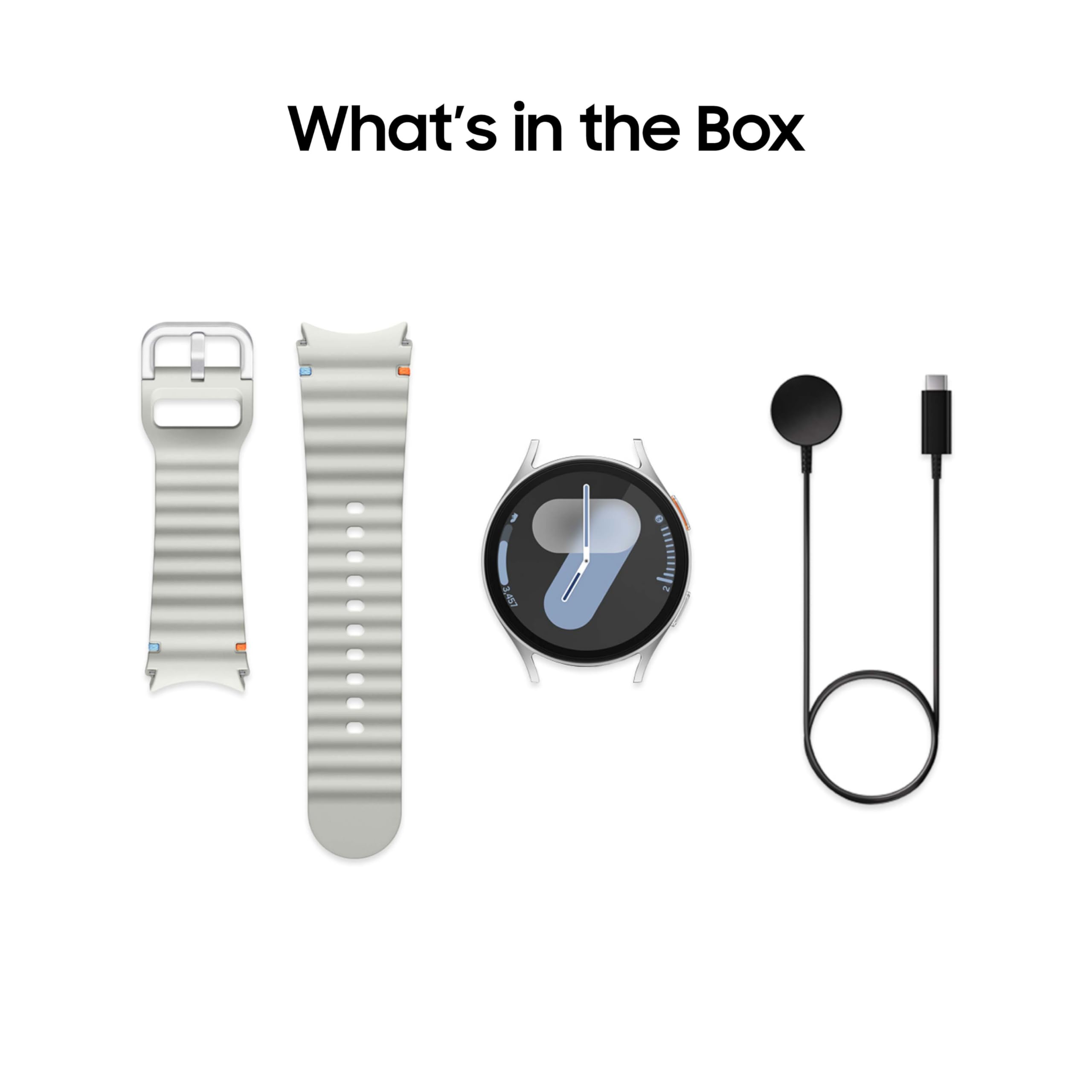 SAMSUNG Galaxy Watch 7 44mm Bluetooth Smartwatch with AI Health Tracking - Heart Rate Monitor, Sleep Analysis, Fitness Tracker, Energy Score & Wellness Tips | Includes Free Band & 1 Year Warranty (2024, Silver) | Perfect for Workouts, Sleep Optimization & Daily Activity Tracking