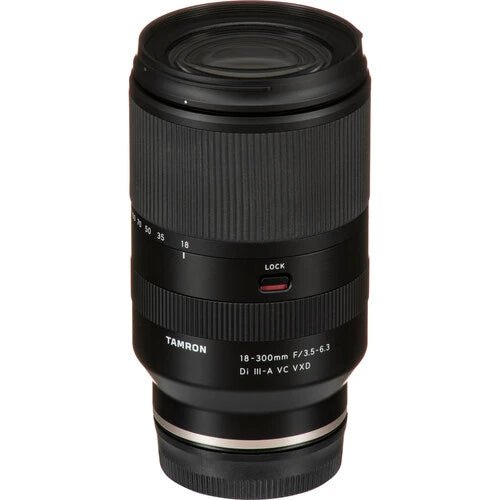 Tamron 18-300mm f/3.5-6.3 Di III-A VC VXD All-in-One Zoom Lens for Sony E-Mount - Perfect for Travel, Wildlife & Sports Photography