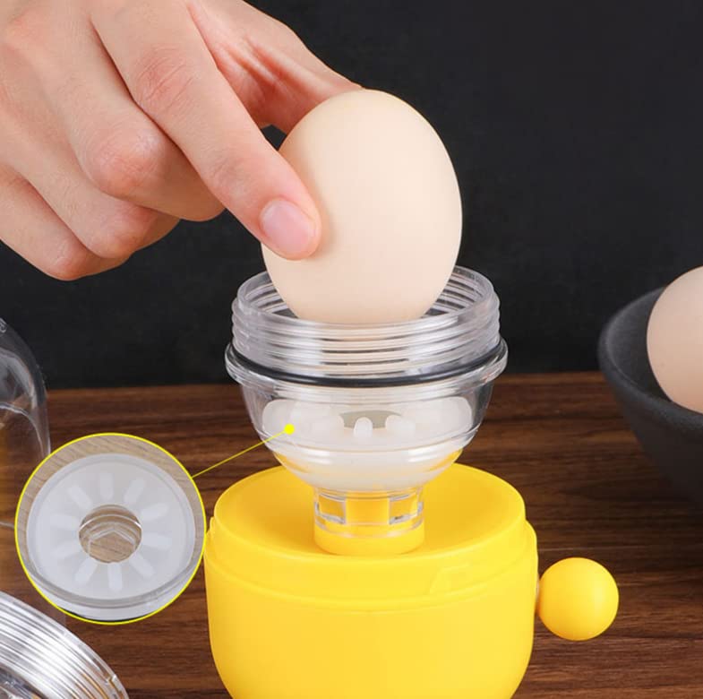 **Golden Egg Maker - Hand-Powered Silicone Egg Scrambler & Shaker for Perfect Omelets, Baking & Cooking | Easy-to-Use Kitchen Gadget (6.3 x 2.76 in) | Ideal for Breakfast, Camping & Meal Prep**