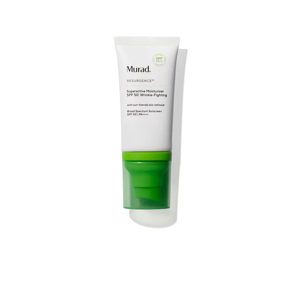 Murad Superactive Moisturizer SPF 50 - Anti-Aging Wrinkle Cream with Sun Protection | Daily Face Moisturizer for Dry Skin & Sun Damage Prevention
