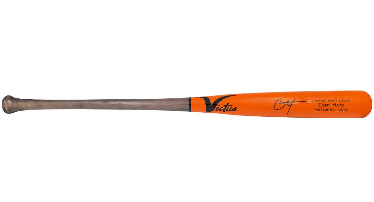 Coby Mayo Baltimore Orioles Autographed Victus Player Model Baseball Bat - Official MLB Collectible for Fans, Display & Memorabilia Collection