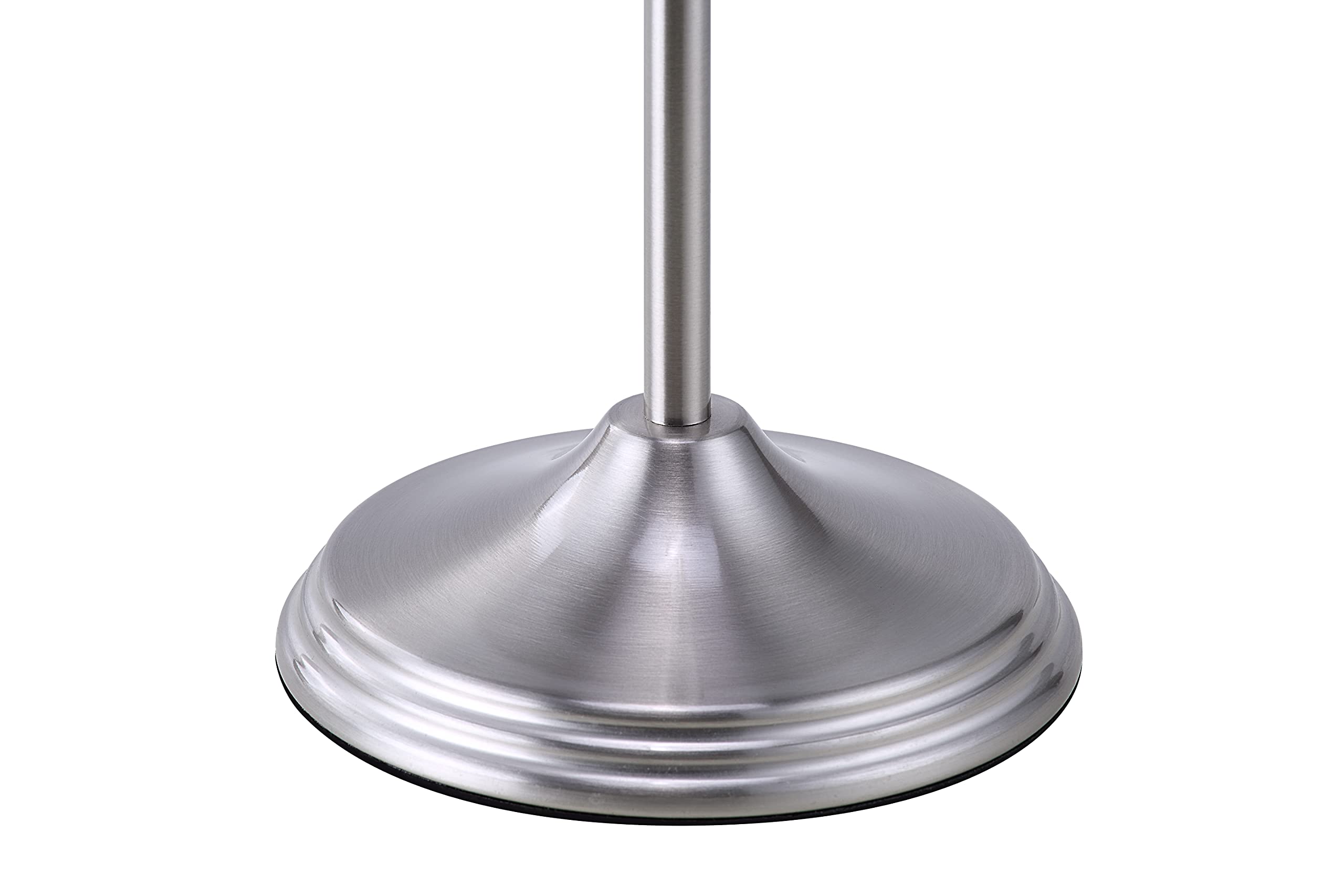 SunnyPoint Free Standing Toilet Paper Holder Stand with Reserve Storage - Satin Nickel Finish | Bathroom Tissue Roll Dispenser for Home, Office & Guest Bathroom