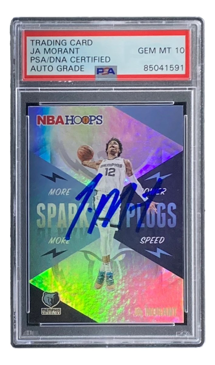 Ja Morant Autographed 2020-21 Panini Hoops #2 Memphis Grizzlies NBA Trading Card - PSA/DNA Certified Gem Mint 10 - Perfect for Collectors & Basketball Fans