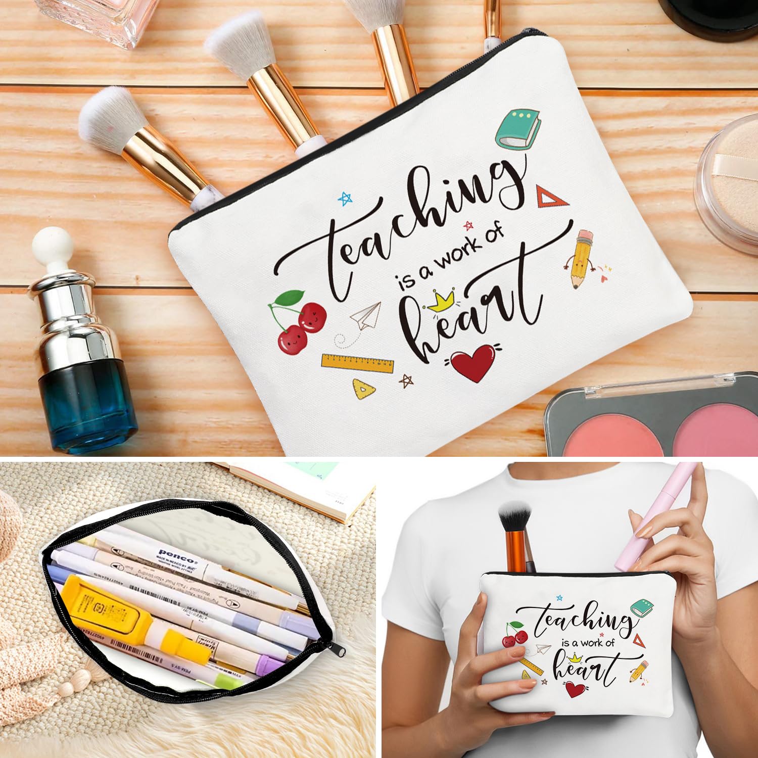 Personalized Teacher Appreciation Gifts for Women - 12oz Insulated Stainless Steel Tumbler with Lid & Straw - Perfect for Teacher Birthday, Back to School, Thank You & Teacher's Day - Great for Classroom, Office or Home Use