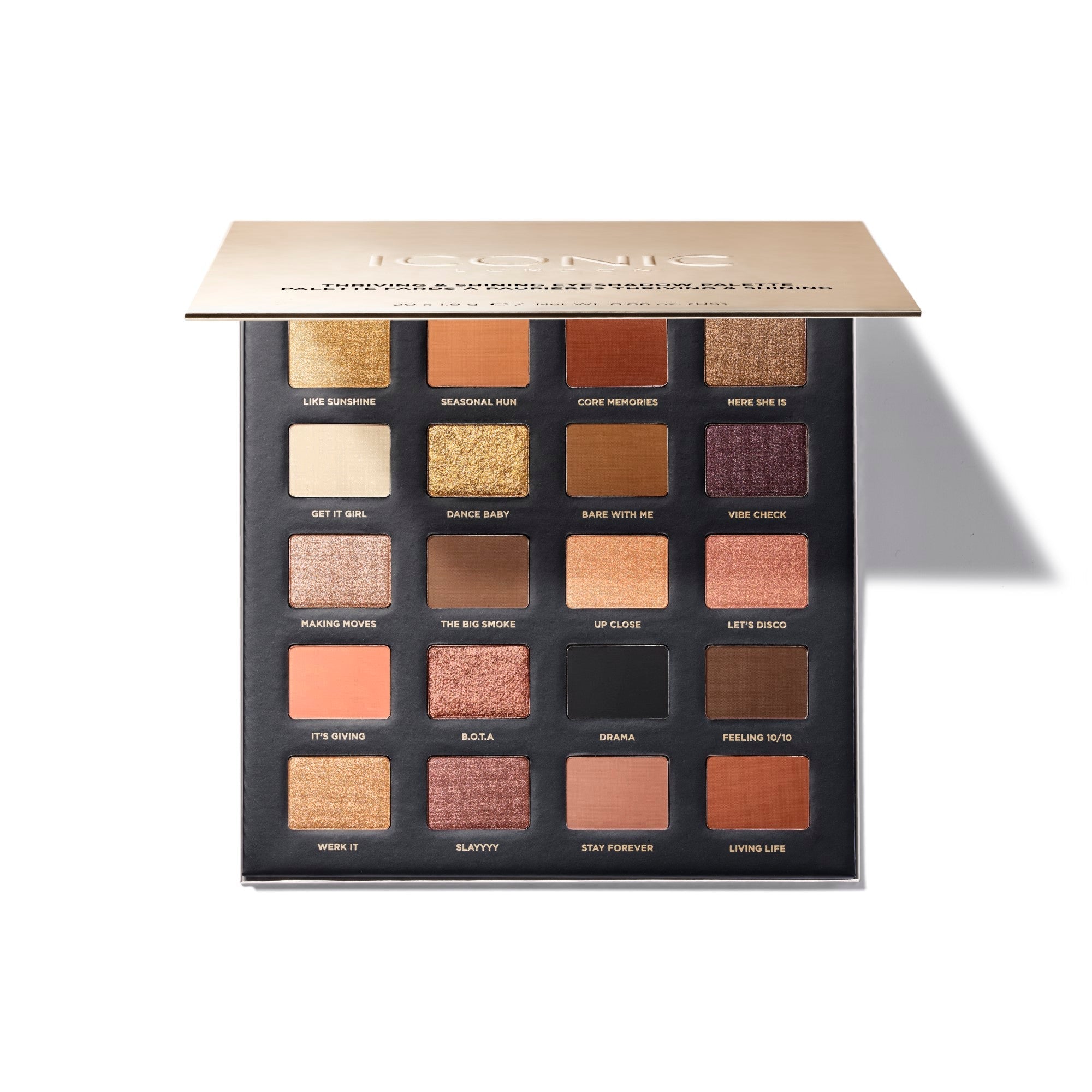 Thriving & Shining Eyeshadow Palette - 36 Pigmented Matte & Shimmer Colors, Long Lasting Makeup for Day & Night Looks - Perfect for Parties, Weddings, and Special Occasions