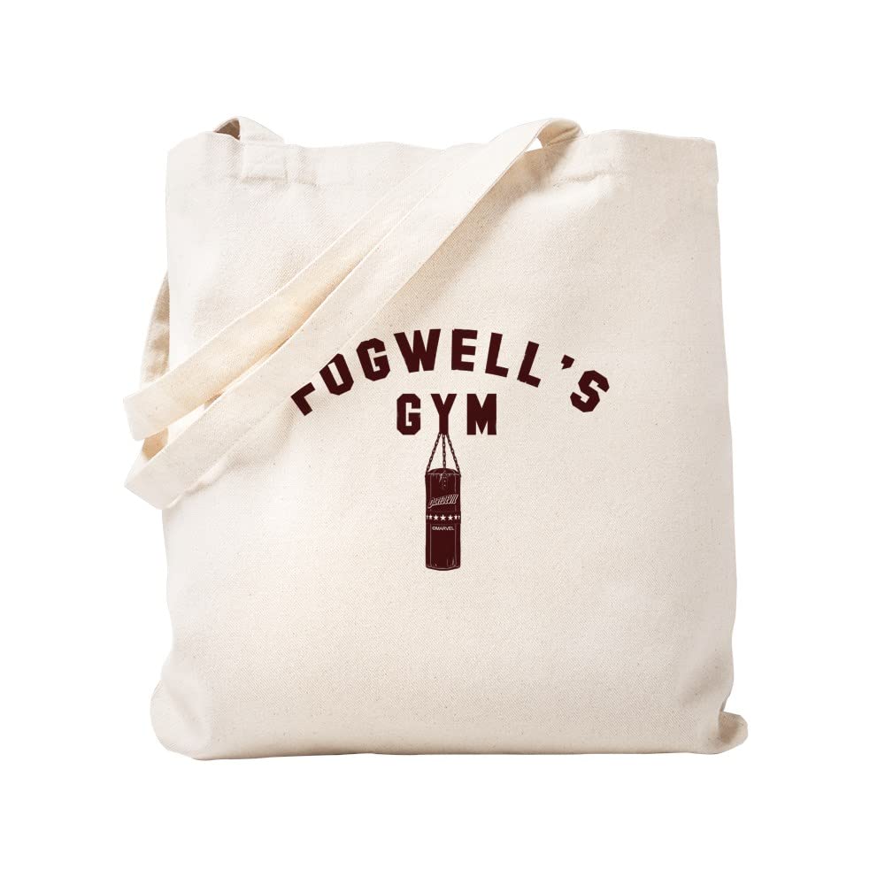 Daredevil Fogwell's Gym Canvas Tote Bag - Reusable Natural Shopping Bag for Groceries, Beach, Gym & Work | Eco-Friendly Cotton Carryall