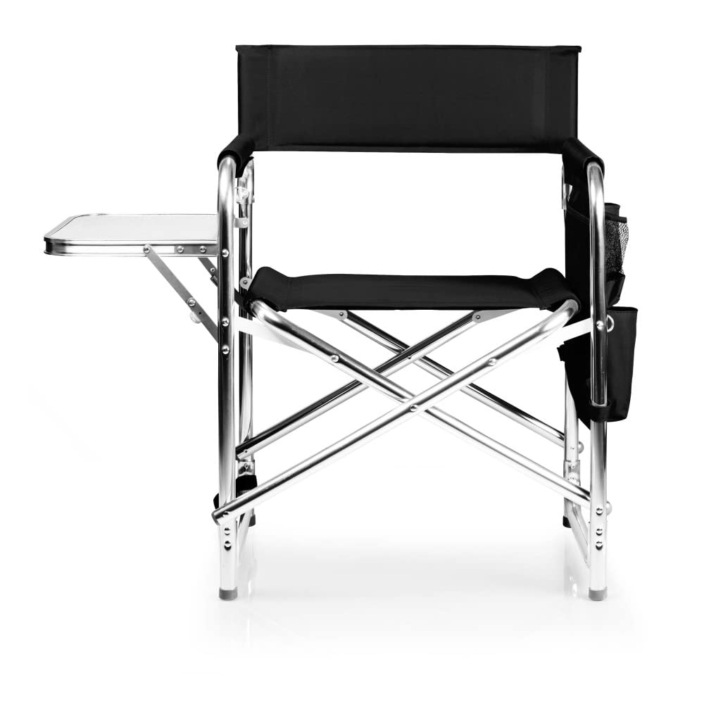 NCAA Cal Bears Folding Sports Chair with Side Table - Portable Camping & Beach Chair for Adults - Perfect for Tailgating, Outdoor Events & Picnics
