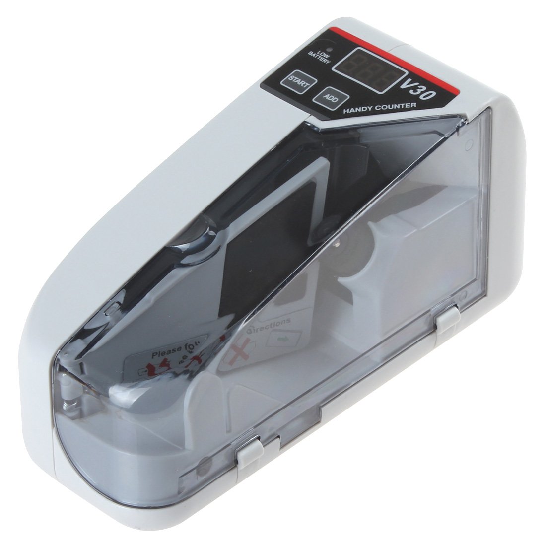 OriGlam YBC-V30 Mini Portable Money Counter Machine - Fast & Accurate Bill Counting for Cash, Currency, Banknotes - Perfect for Small Businesses, Retail Stores, Banks & Home Use