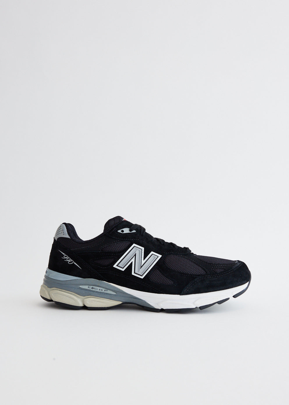 New Balance 990v3 Black Men's Running Shoes - Comfortable & Durable Sneakers for Walking, Jogging, and Everyday Wear