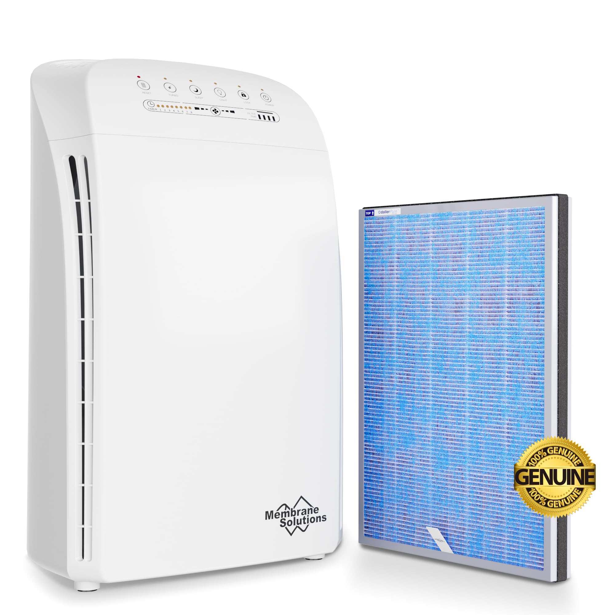 MSA3 HEPA Air Purifier with Extra Replacement Filter - Quiet & Efficient for Home, Office, Nursery | Removes Dust, Pollen, Pet Dander & Allergens