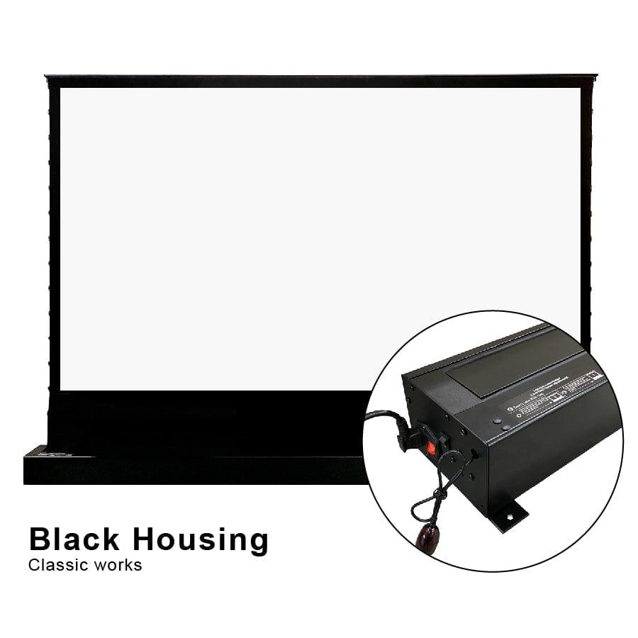 VIVIDSTORM S White Motorized Tension Floor Rising Projector Screen - Classic Version | Home Theater & Outdoor Movie Screen for 4K Projectors | Ships Fast from Dubai Warehouse (30%-50% Off)