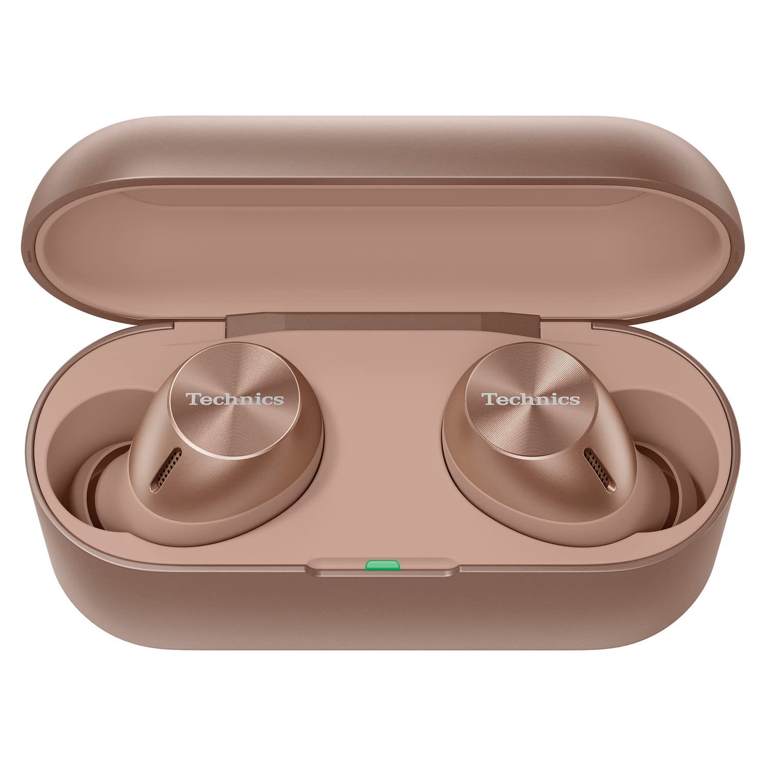 Technics EAHAZ40PN Wireless Bluetooth Earbuds - True Wireless Stereo In-Ear Headphones with Charging Case, Built-in Mic, Rose Gold - Perfect for Gym, Running, Commuting & Travel