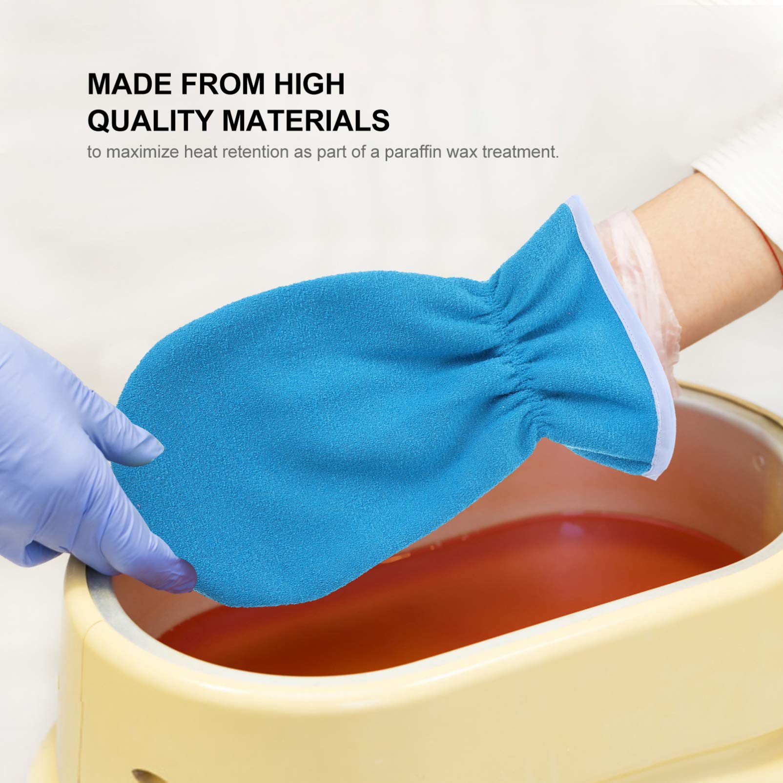 4Pcs Paraffin Wax Bath Gloves & Booties Set - Moisturizing Hand & Foot Spa Treatment Kit with Insulated Mitts for Women - Perfect for At-Home Spa, Nail Salon & Dry Skin Care