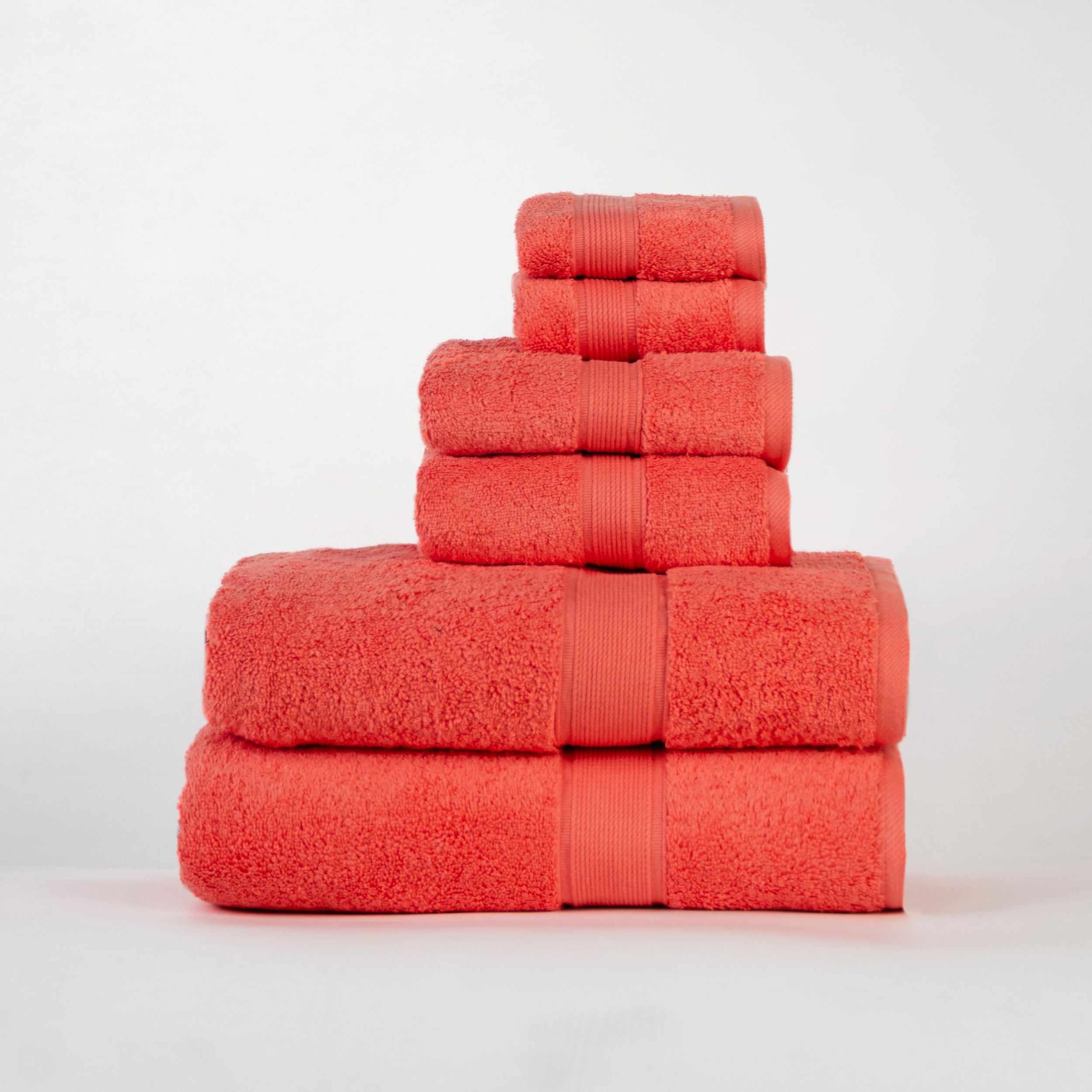 Premium Organic Cotton 6-Piece Plush Towel Set - Ultra Soft, Absorbent & Eco-Friendly Bath, Beach & Gym Towels for Home & Travel