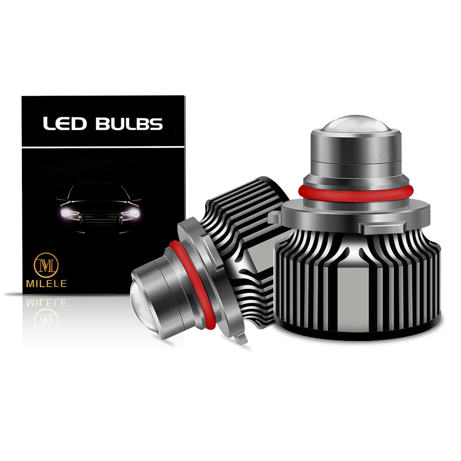 ML MILELE H10 9005 LED Fog Light Bulb - HB3 Lemon Green Fog Light Bulbs - 9145/9140 Projection Fog Lights - 2 Packs - Perfect for Off-Road, Trucks & SUVs in Foggy Conditions