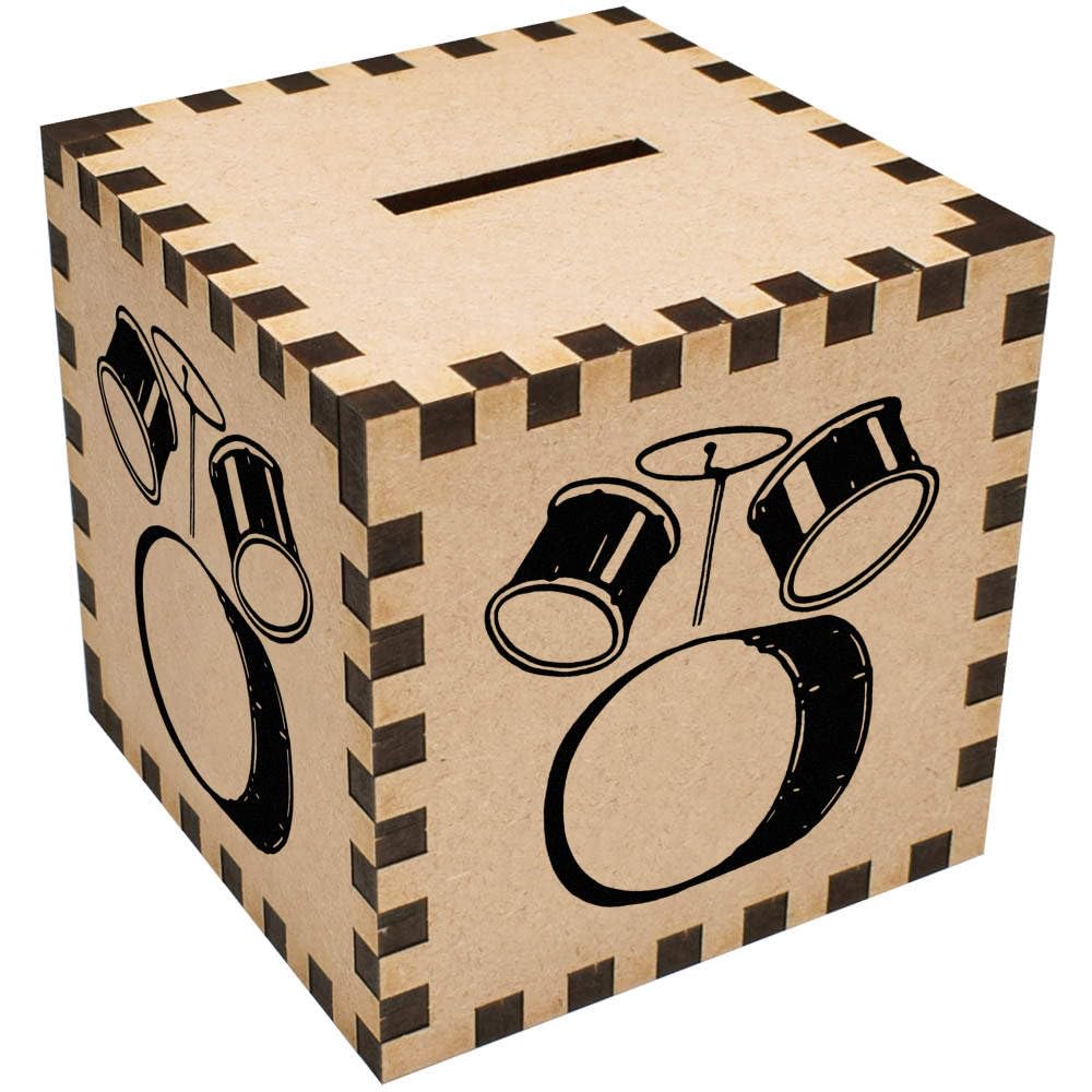 Drum Kit Money Box - Fun Piggy Bank for Kids & Music Lovers - Save Coins in Style - Perfect Gift for Birthdays & Music Themed Parties (MB00065271)