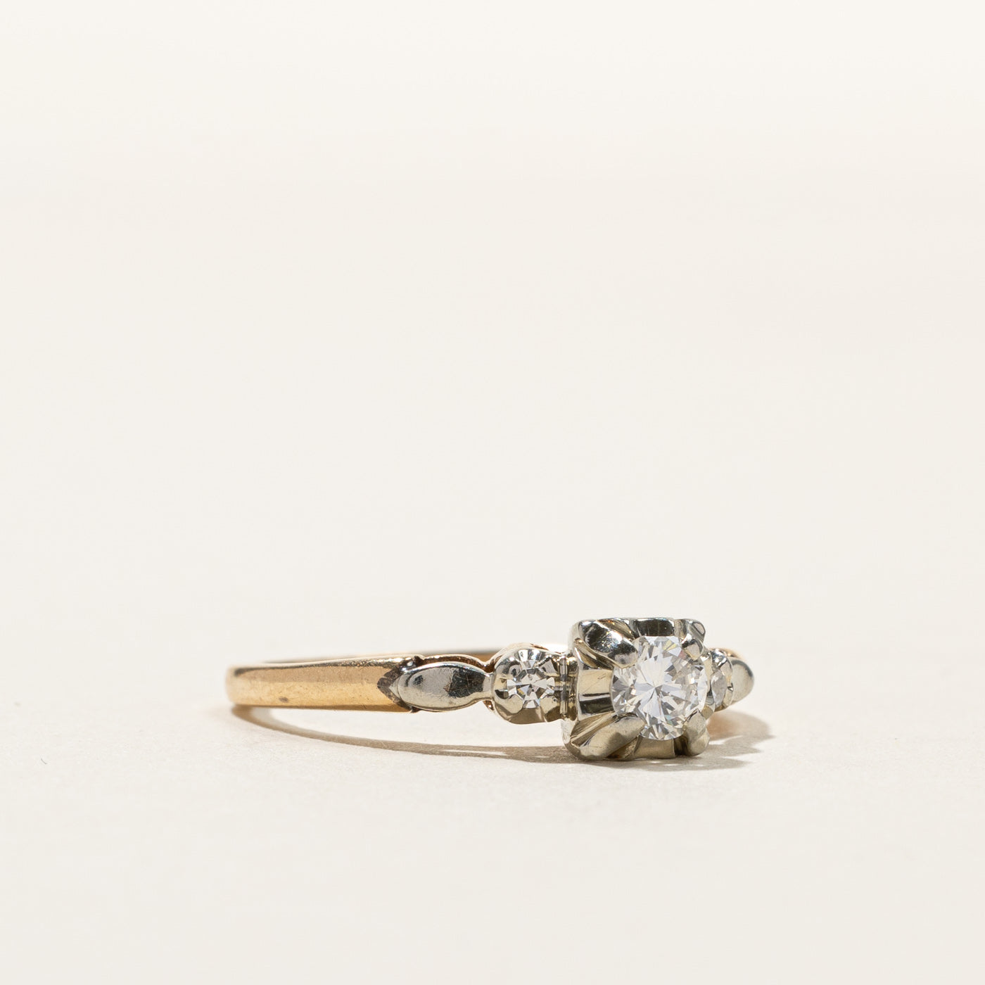 0.23ctw Three Stone Diamond Ring for Women - Size 6.25 | Elegant Engagement, Wedding, Anniversary Gift | Perfect for Proposals, Bridal Jewelry & Special Occasions