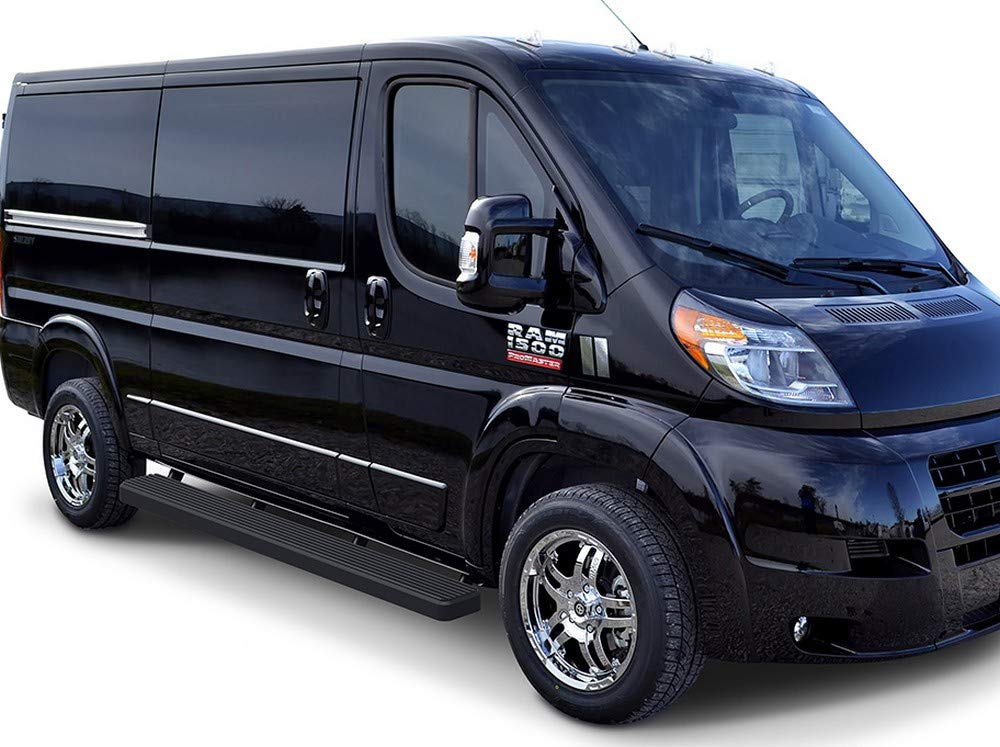 APS Premium 6-Inch Black Running Boards for Ram ProMaster 118-Inch Wheelbase (2014-2025) | Heavy-Duty Side Steps for Easy Truck Access & Off-Road Protection