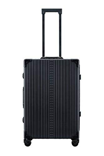 ALEON 26 Inch Aluminum Hardside Checked Luggage - Lightweight Durable Suitcase for Air Travel, Business Trips & Vacation (Black)