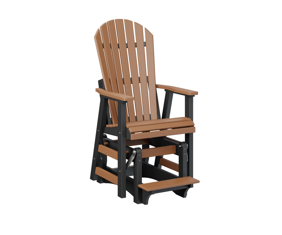 Berlin Gardens Comfo Back Single Counter Glider - Outdoor Patio Bistro Chair with Smooth Gliding Motion, Perfect for Garden, Deck, and Restaurant Use
