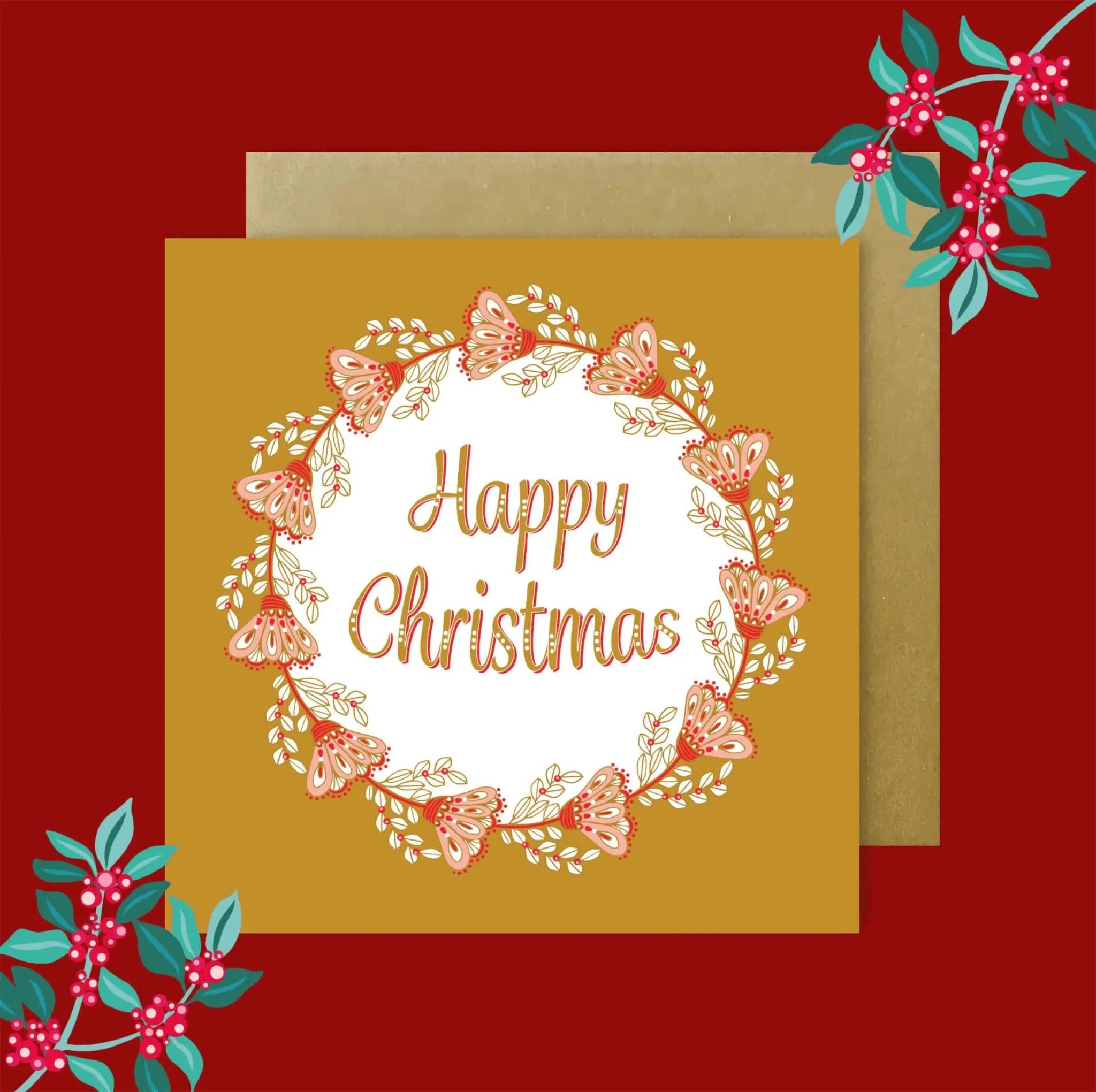 Christmas Dove Greeting Cards Set - 12 Pack Blank Inside Holiday Cards with Envelopes for Christmas Wishes, Holiday Greetings & Festive Celebrations