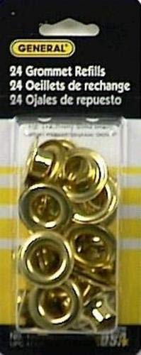 General Tools 1261-4 1/2 Inch Grommet Refill Kit - Durable Metal Eyelets for Fabric, Leather & Canvas - Perfect for DIY Projects, Clothing Repair & Home Decor