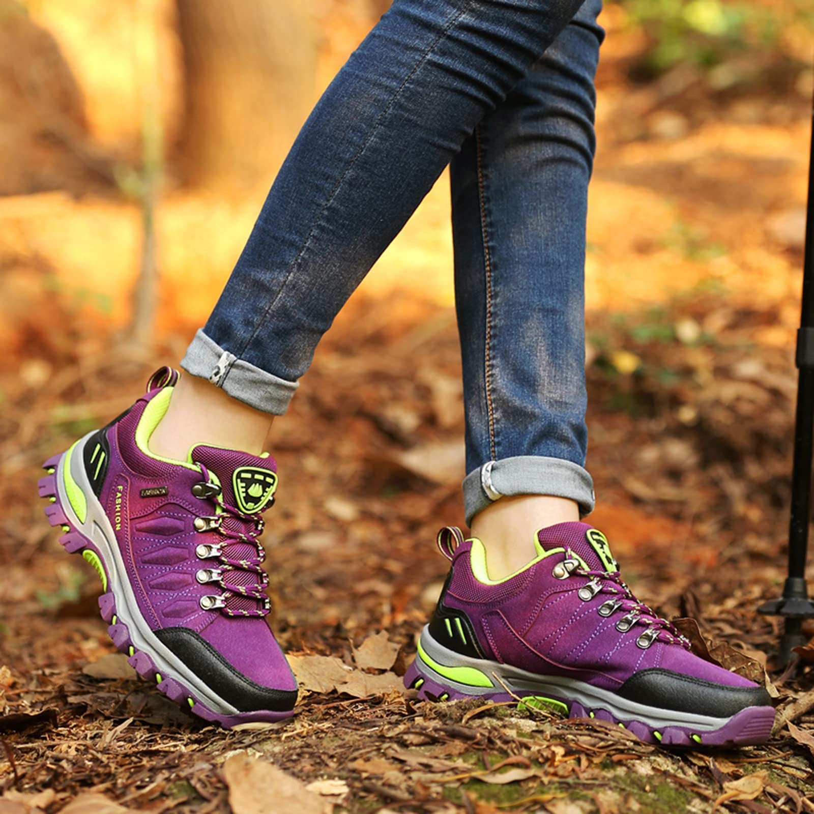 BORAMAX Women's Waterproof Hiking Sneakers - Lightweight Outdoor Climbing & Trekking Shoes for Trail Running, Walking & Adventure Travel - Perfect for Hiking, Camping and Mountain Climbing
