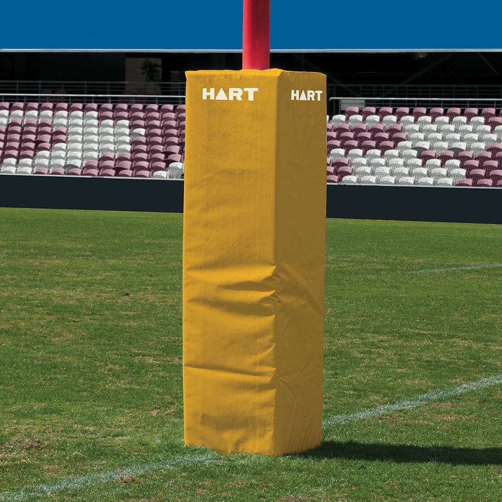 HART Square Rugby Post Pads - 50cm (Set of 4) - High-Density Foam Padding for Rugby Goal Posts - Perfect for Training, Matches & Field Safety