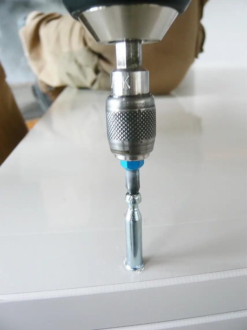 KNAPP Quick-Set 2-Part Locking Dowel - Self-Tightening Woodworking Joints for CNC & Furniture Making - 8mm (26-50) - Glue-Free Assembly for Secure & Durable Connections - Perfect for Cabinets, Tables & DIY Wood Projects
