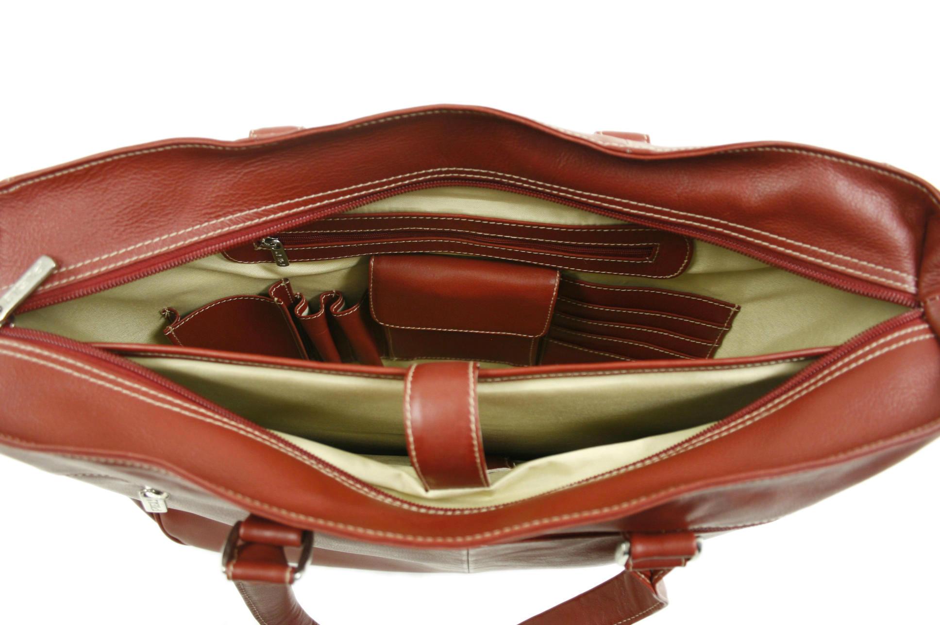 Premium Genuine Leather Shoulder Bag with Buckle Closure - Stylish Tote for Women, Work, Travel & Everyday Use