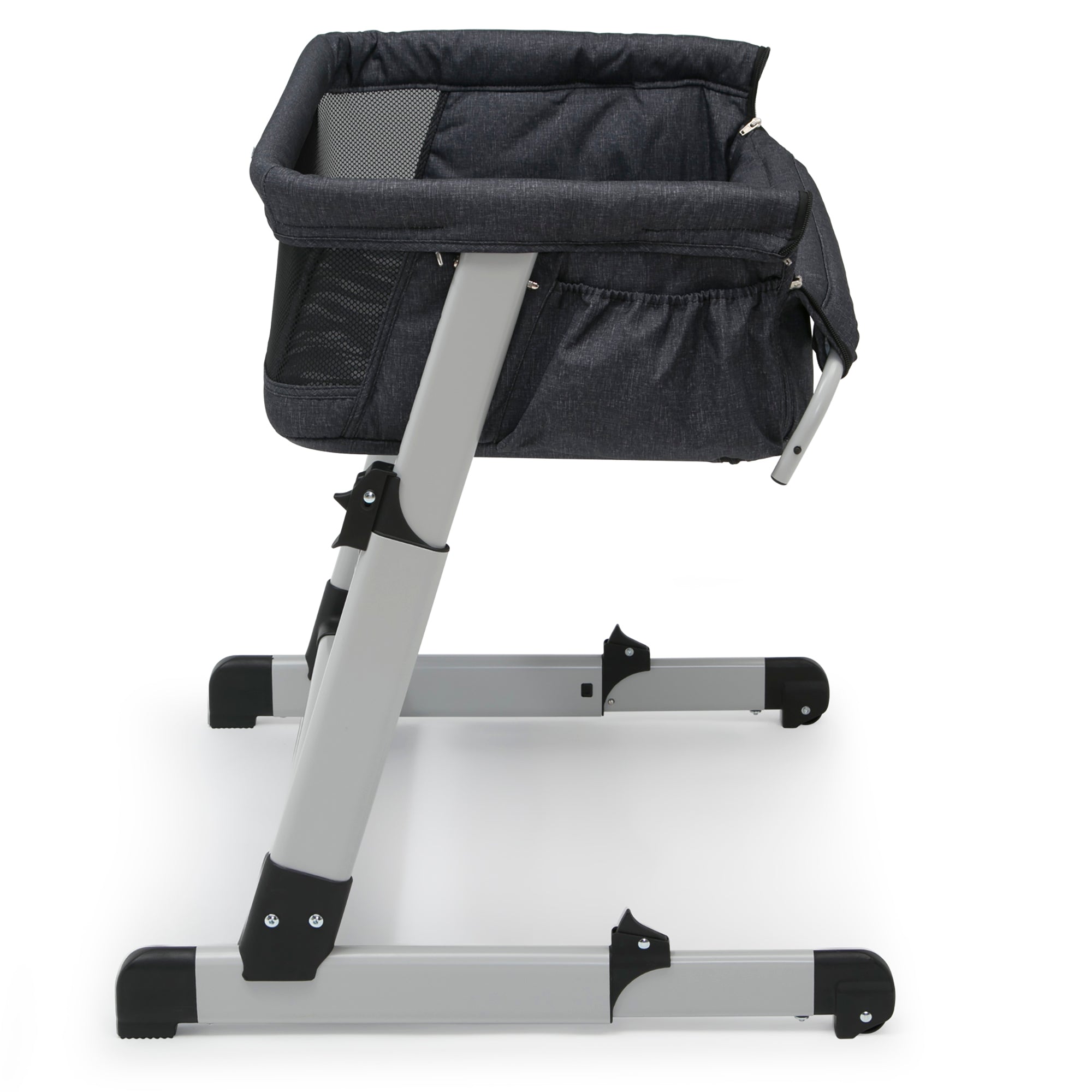 BabyGap Whisper Bedside Bassinet - Portable Crib for Newborns & Infants - Lightweight & Breathable Mesh Design - Perfect for Co-Sleeping & Nursery Use