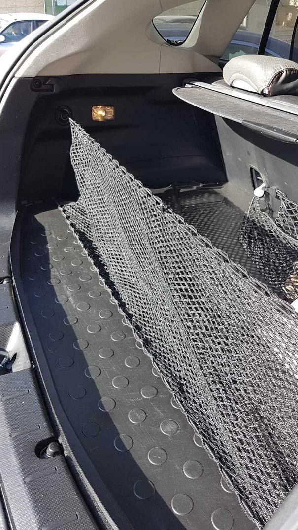 Premium Elastic Trunk Cargo Net for Subaru Impreza 2017-2024 & Crosstrek 2018-2024 - Envelope Style Vehicle Storage Organizer - Heavy Duty Luggage Mesh Net for Car Travel & Road Trips