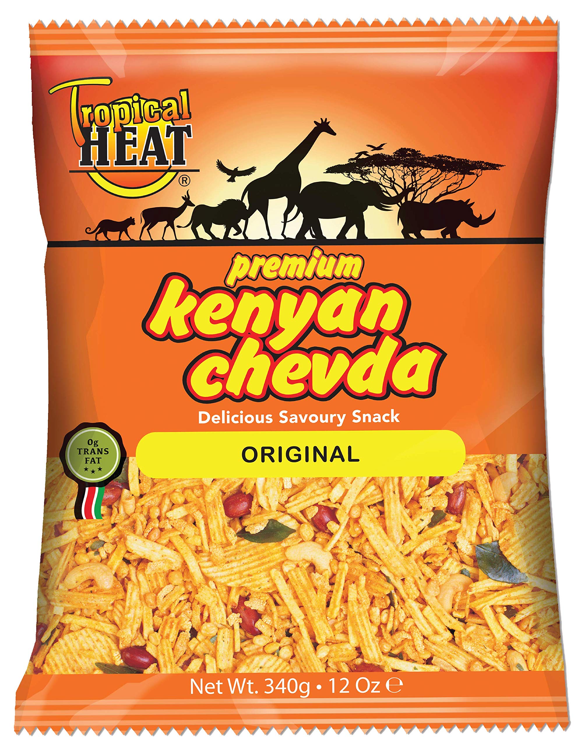 Original Kenyan Chevda Snacks - Tropical Heat Flavor - 340g (2-Pack) | Authentic African Spicy Mix | Perfect for Parties, Movie Nights & Travel Snacking