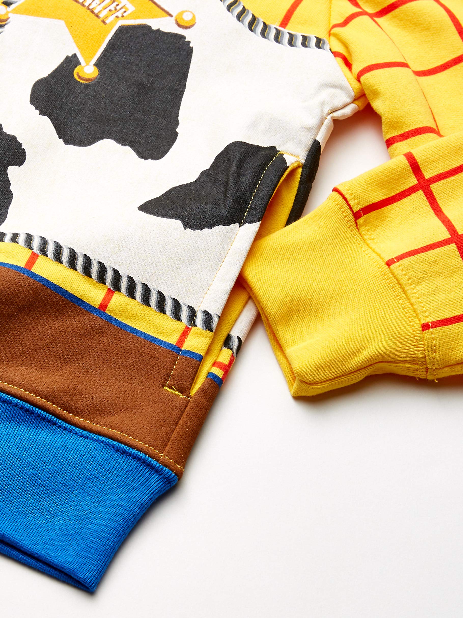 Disney Boys' Toddler Sheriff Woody Toy Story Costume Hoodie - Cute Halloween Outfit, Birthday Party Cosplay, Movie Character Dress-Up for Kids