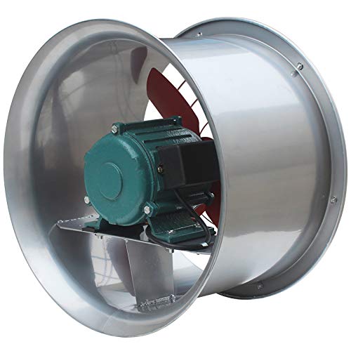 INTSUPERMAI 24 Inch 550W Industrial Axial Exhaust Fan - 220V Explosion Proof Wall Mount Ventilation Fan with Protective Net - Perfect for Warehouse, Workshop, and Factory Ventilation