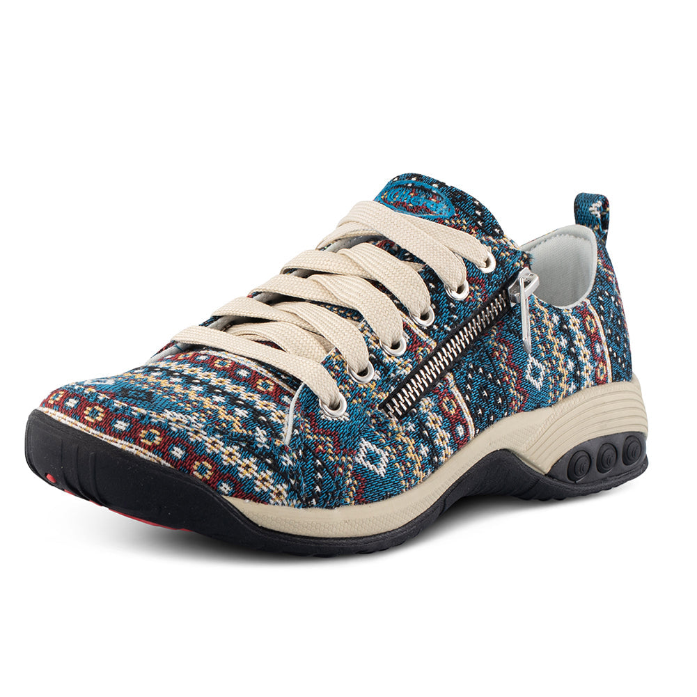 Sienna Limited Edition Women's Side Zip Sport Casual Shoes - Lightweight Sneakers for Running, Walking & Gym Workouts - Fashionable Athletic Footwear for Women